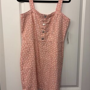 NWT No Boundaries | Denim Pink Floral Mini Dress